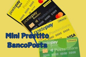 Mini prestito banco posta