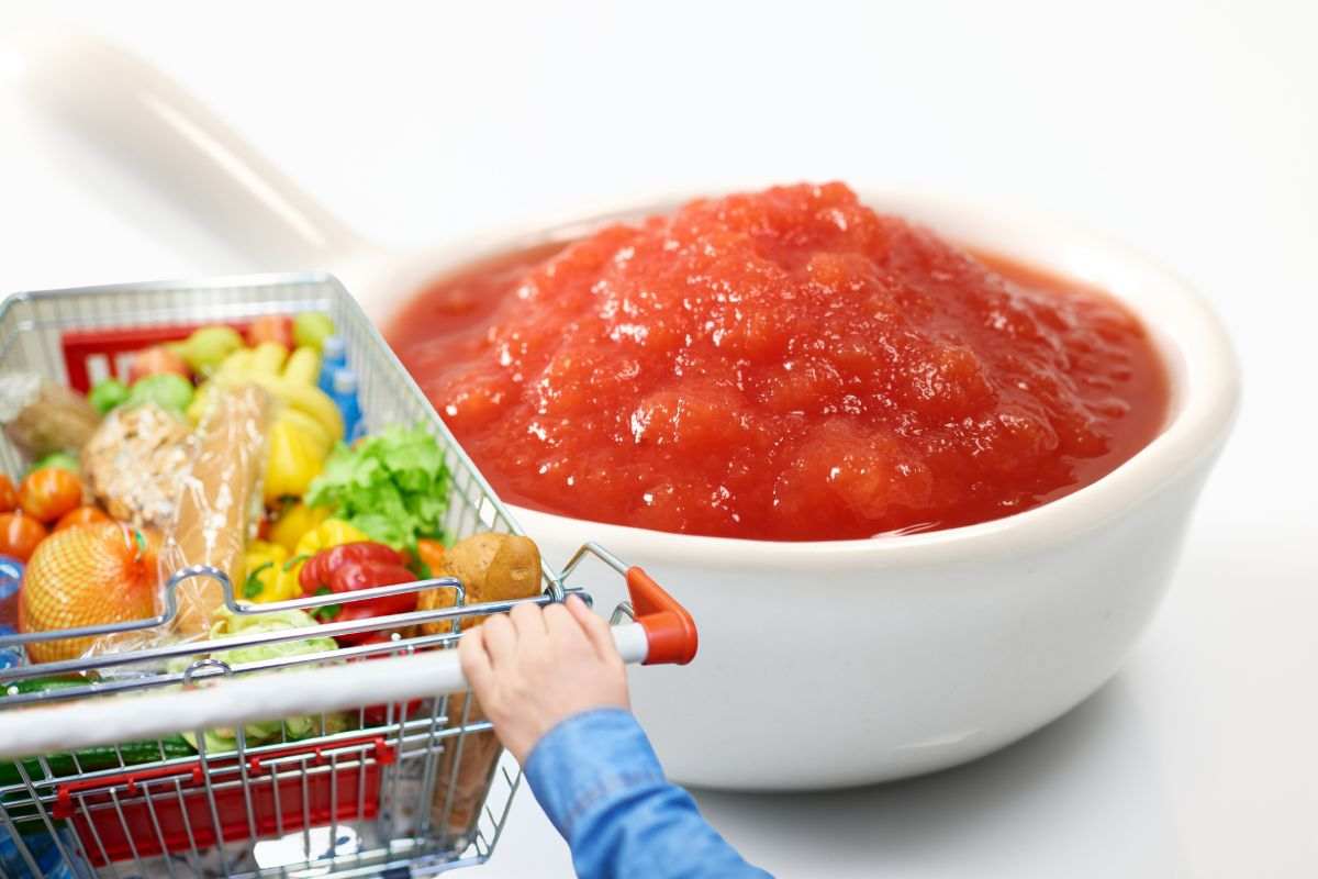 Passata di pomodoro da scegliere al supermercato